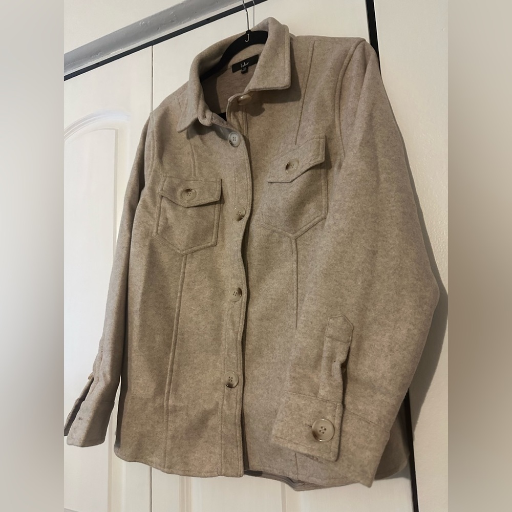 Beige shacket
